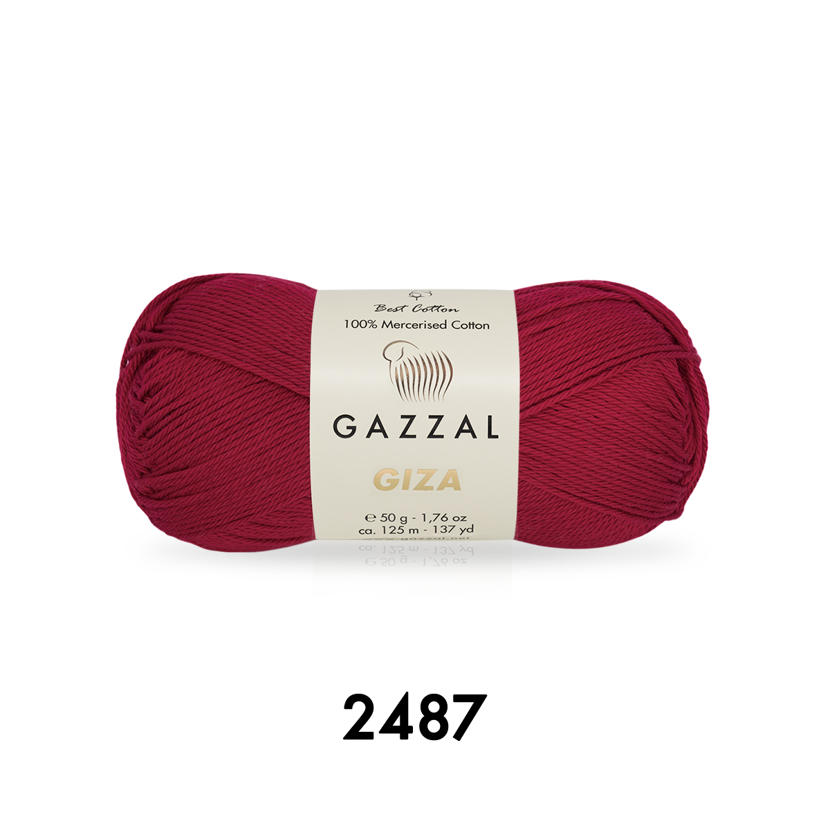 Cuộn Len Sợi Cotton Bóng Gazzal Giza