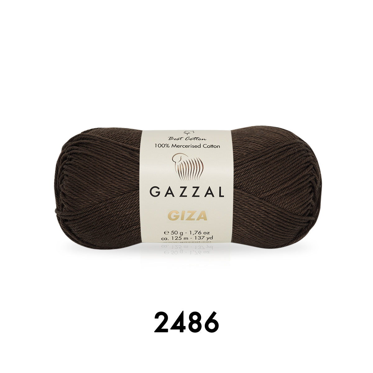 Cuộn Len Sợi Cotton Bóng Gazzal Giza