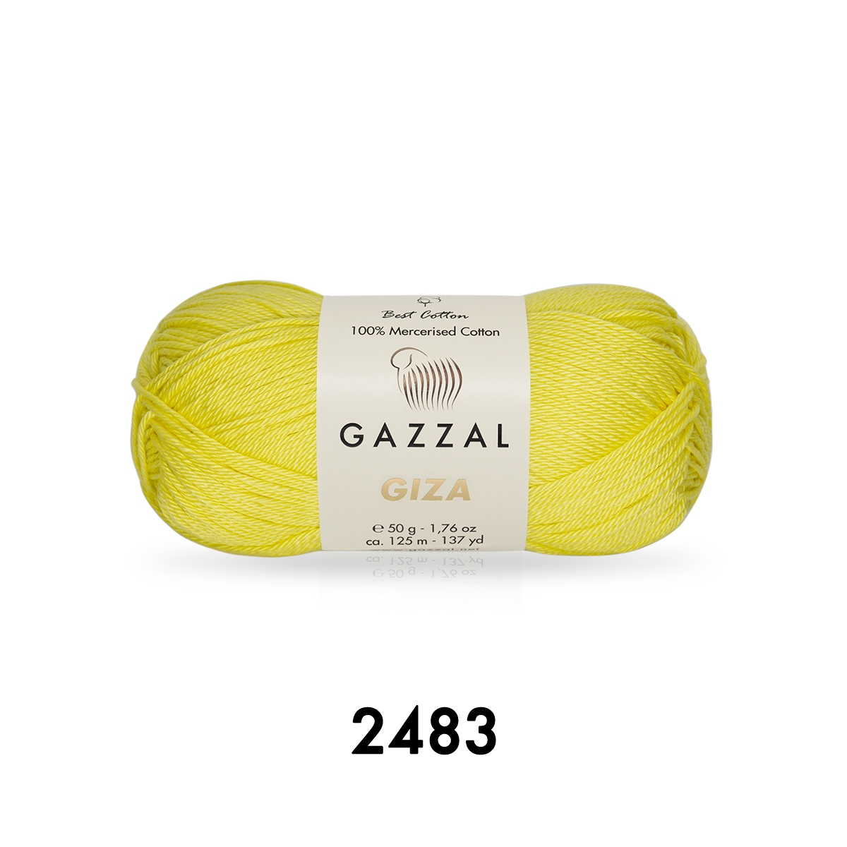 Cuộn Len Sợi Cotton Bóng Gazzal Giza