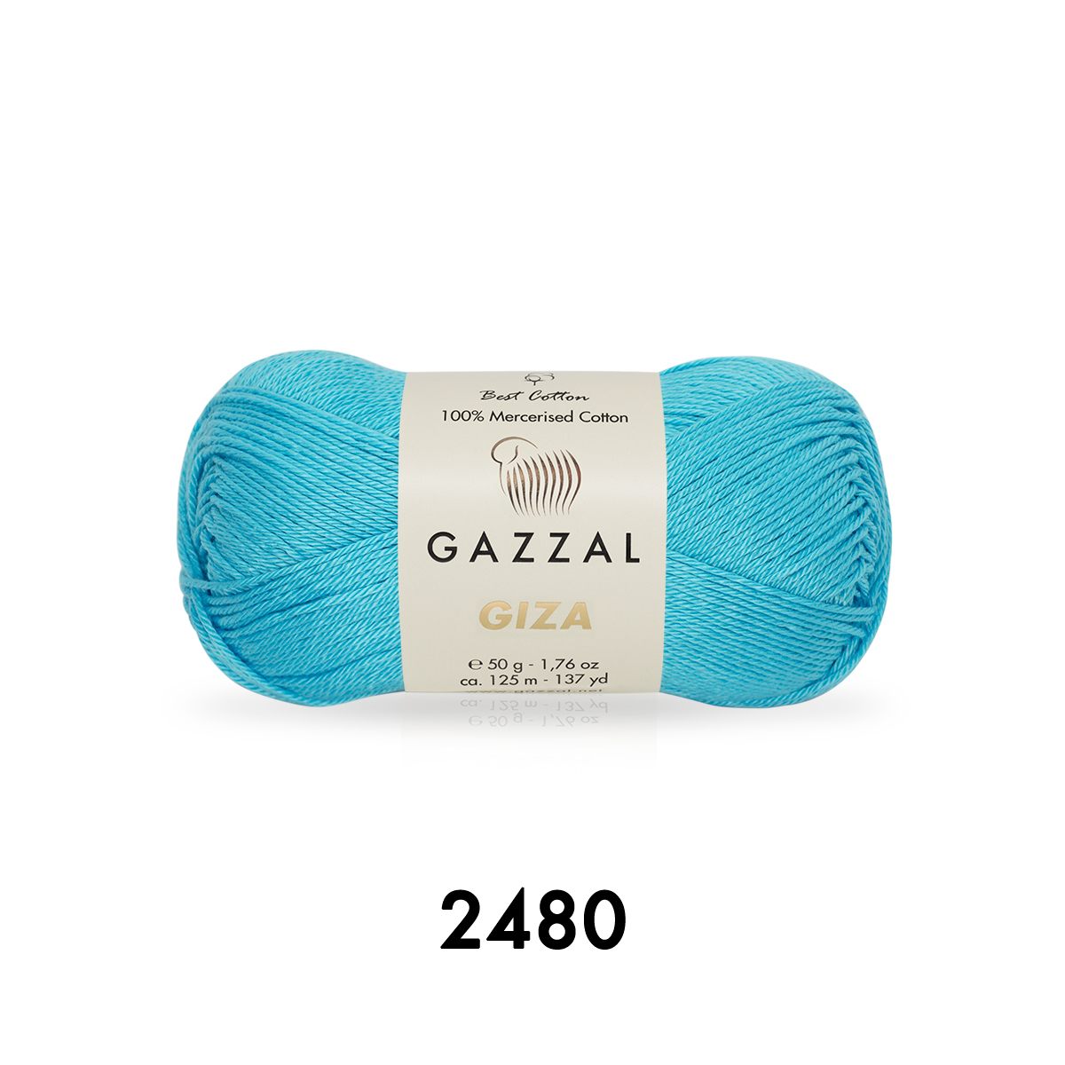 Cuộn Len Sợi Cotton Bóng Gazzal Giza