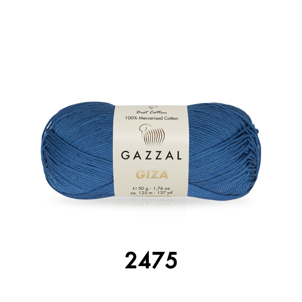 Cuộn Len Sợi Cotton Bóng Gazzal Giza