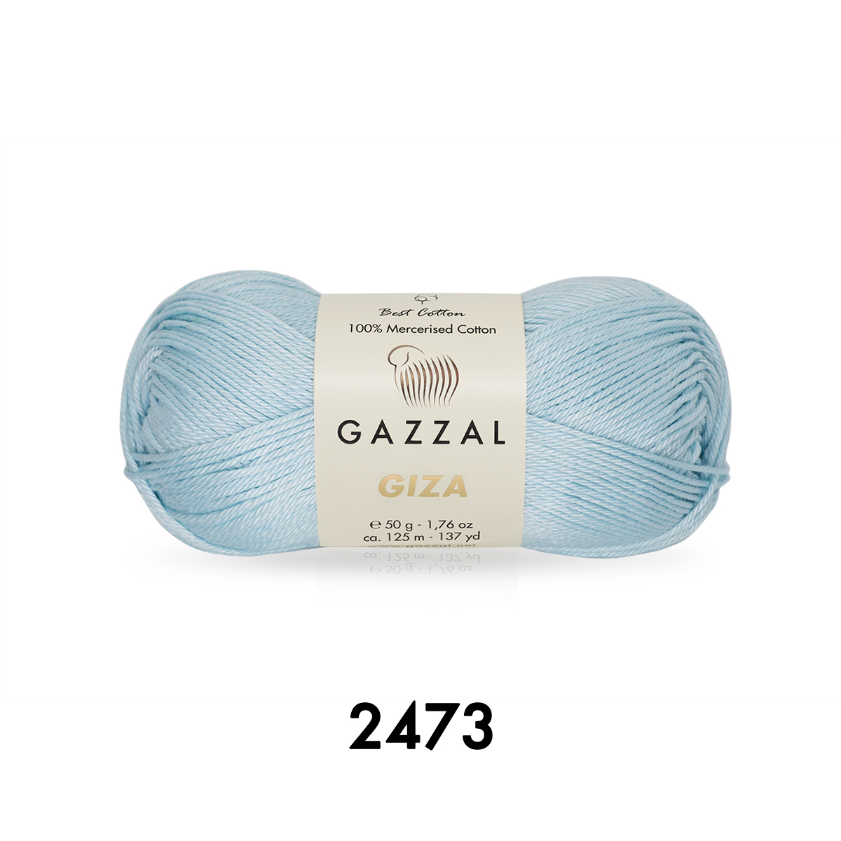 Cuộn Len Sợi Cotton Bóng Gazzal Giza