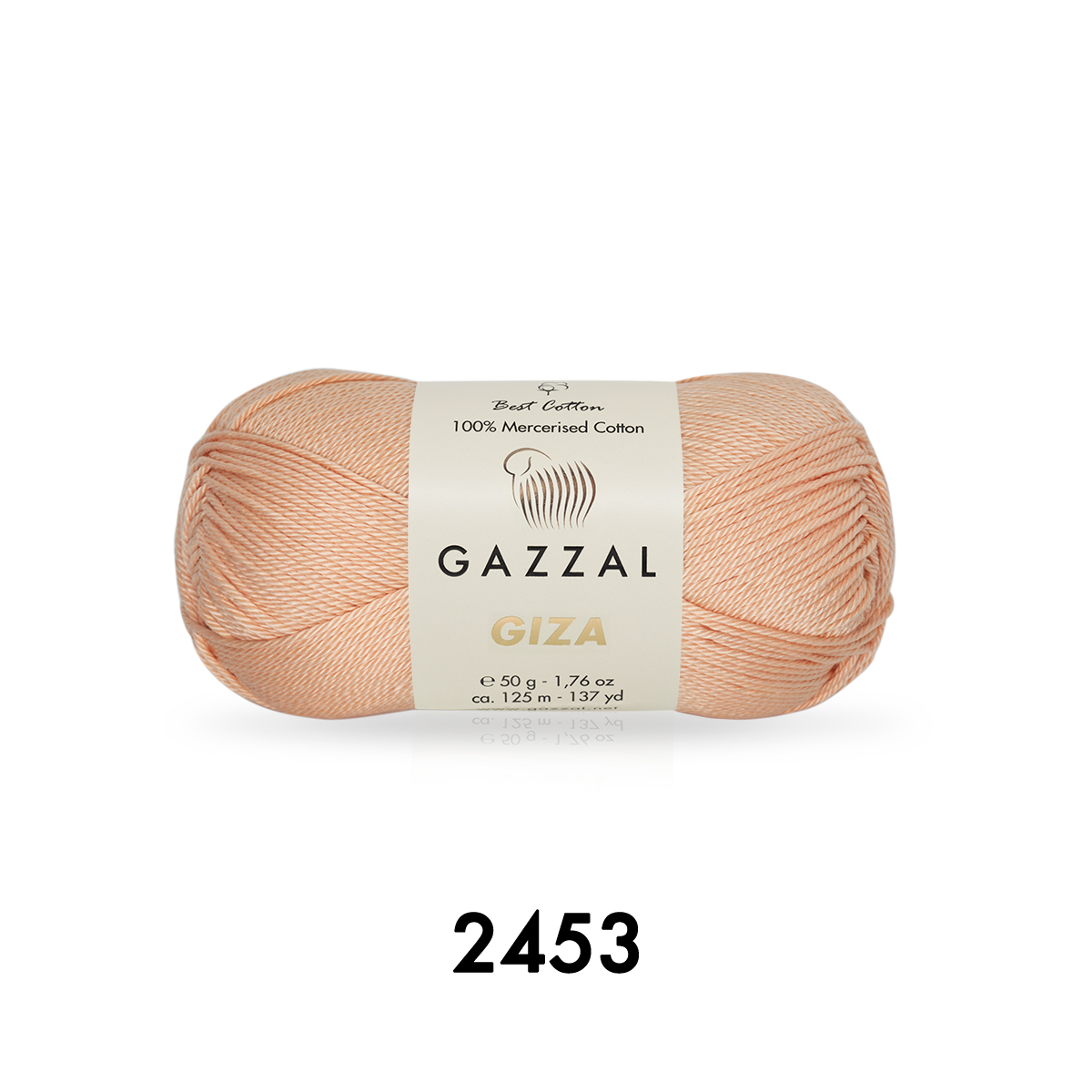 Cuộn Len Sợi Cotton Bóng Gazzal Giza