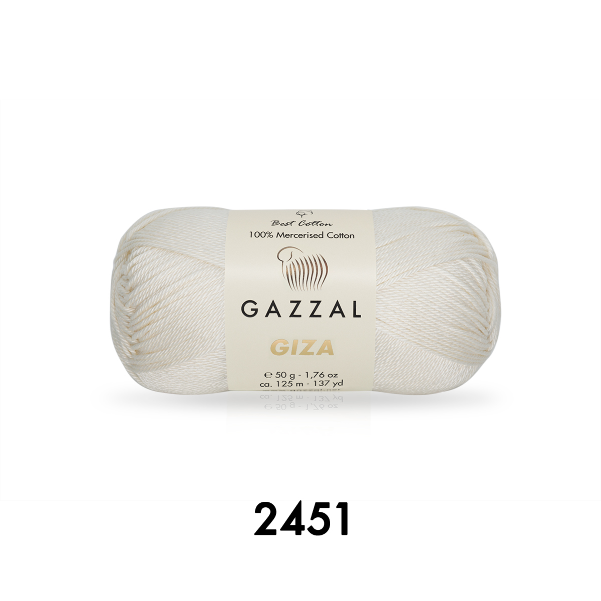 Cuộn Len Sợi Cotton Bóng Gazzal Giza