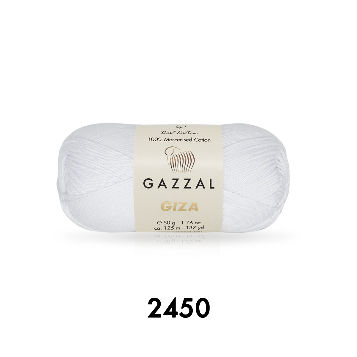 Cuộn Len Sợi Cotton Bóng Gazzal Giza