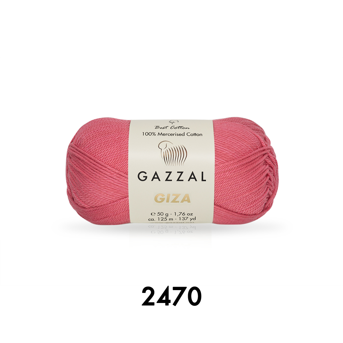 Cuộn Len Sợi Cotton Bóng Gazzal Giza