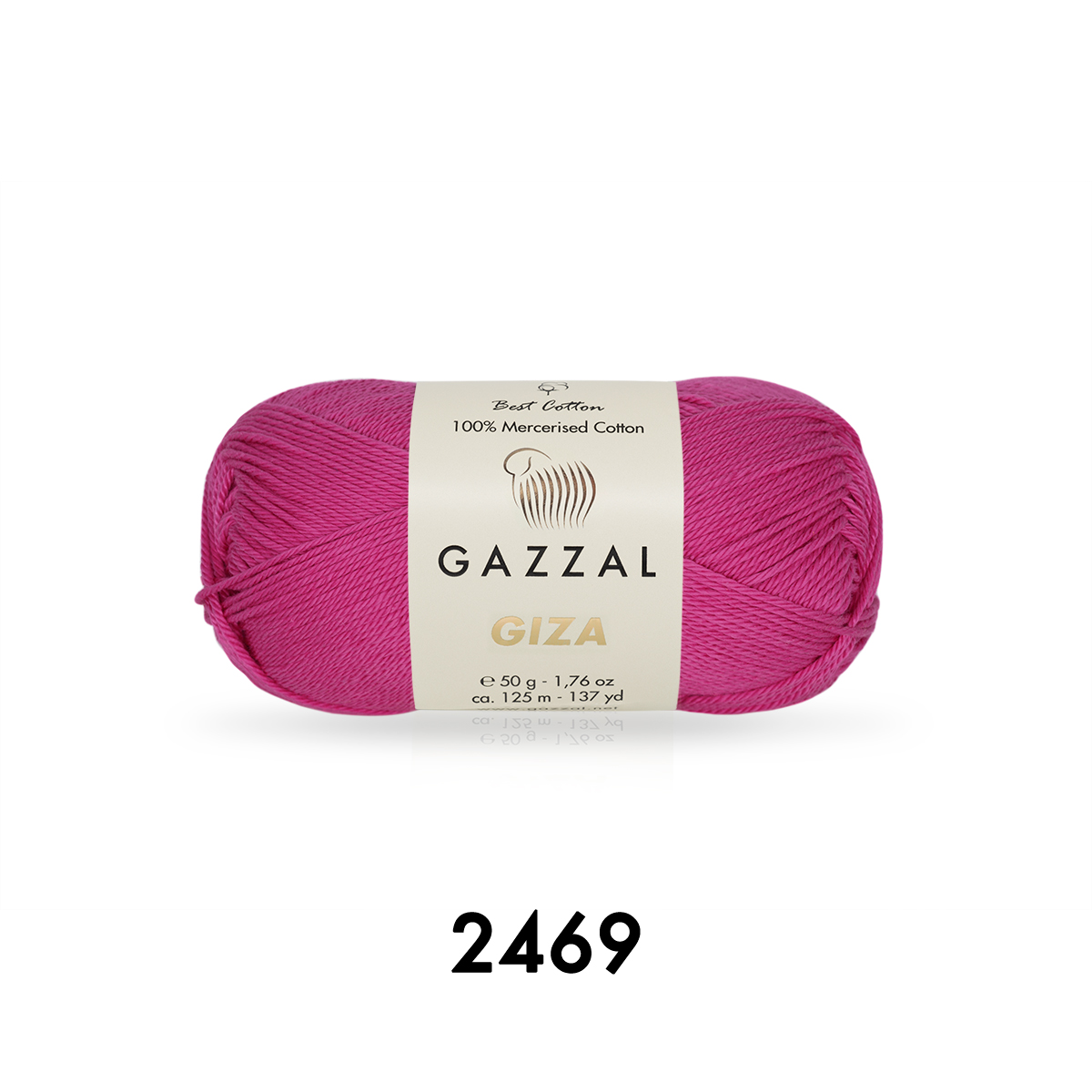 Cuộn Len Sợi Cotton Bóng Gazzal Giza