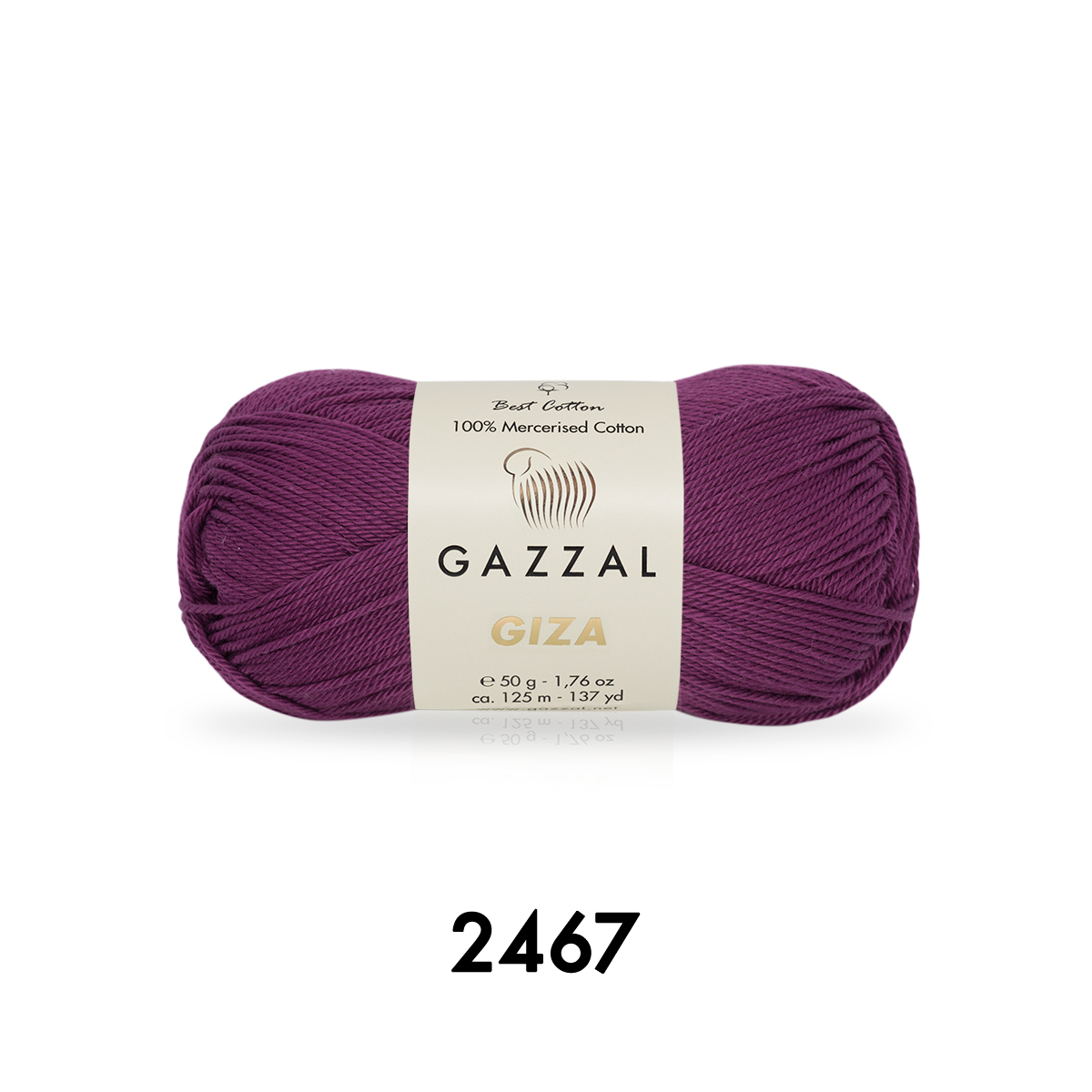 Cuộn Len Sợi Cotton Bóng Gazzal Giza