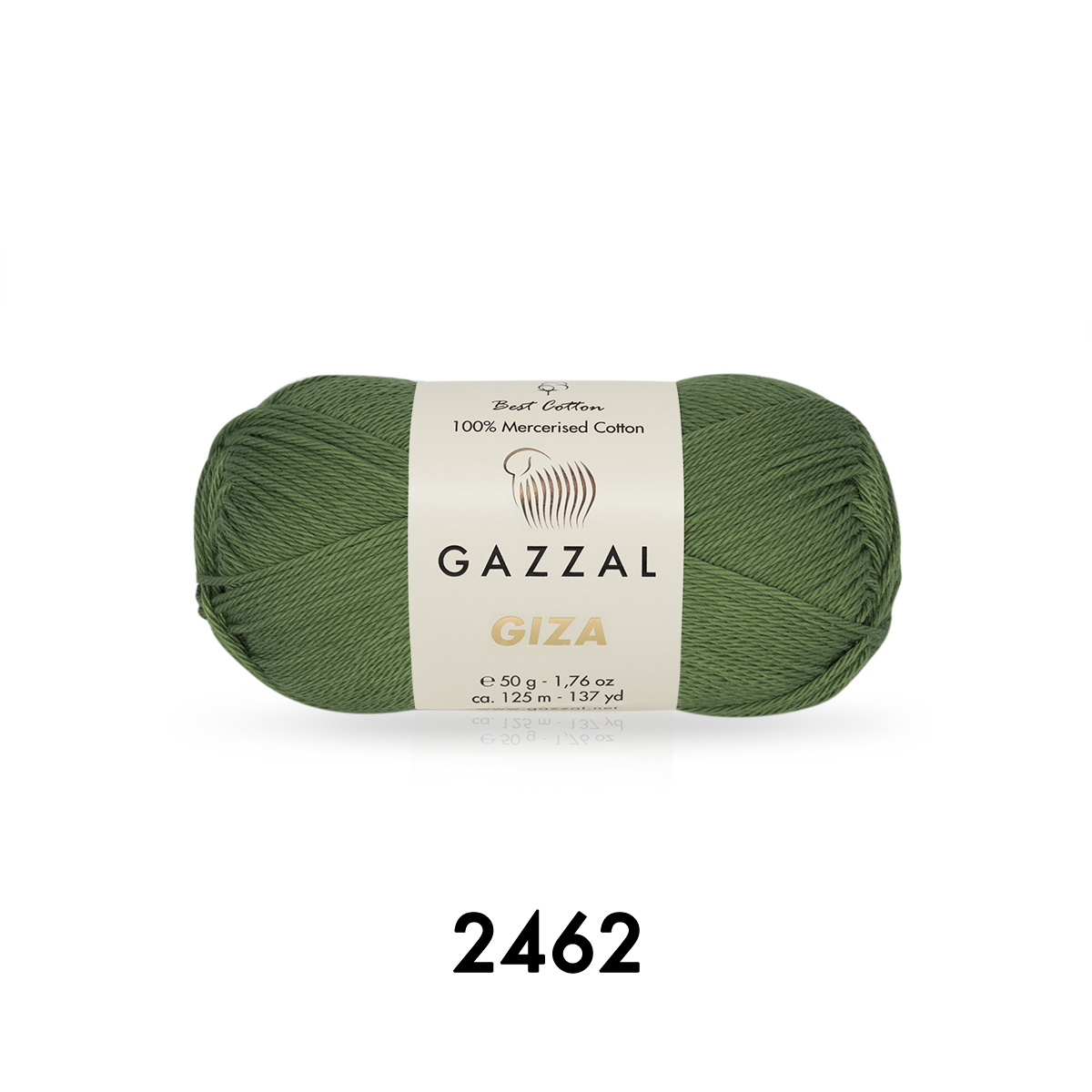 Cuộn Len Sợi Cotton Bóng Gazzal Giza