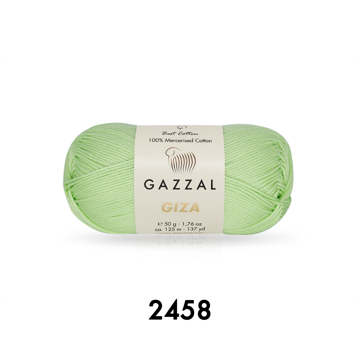 Cuộn Len Sợi Cotton Bóng Gazzal Giza