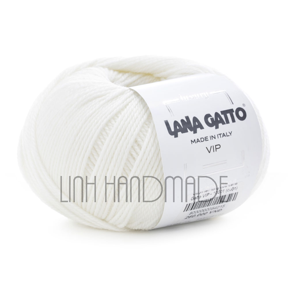 Cuộn len lông cừu merino pha cashmere Lana Gatto VIP