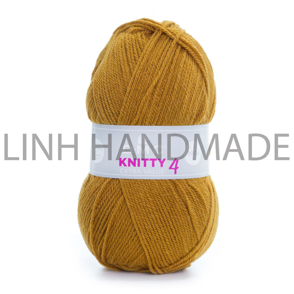 Cuộn len sợi đan tay AC , Acyrlic Yarn DMC Knitty 4