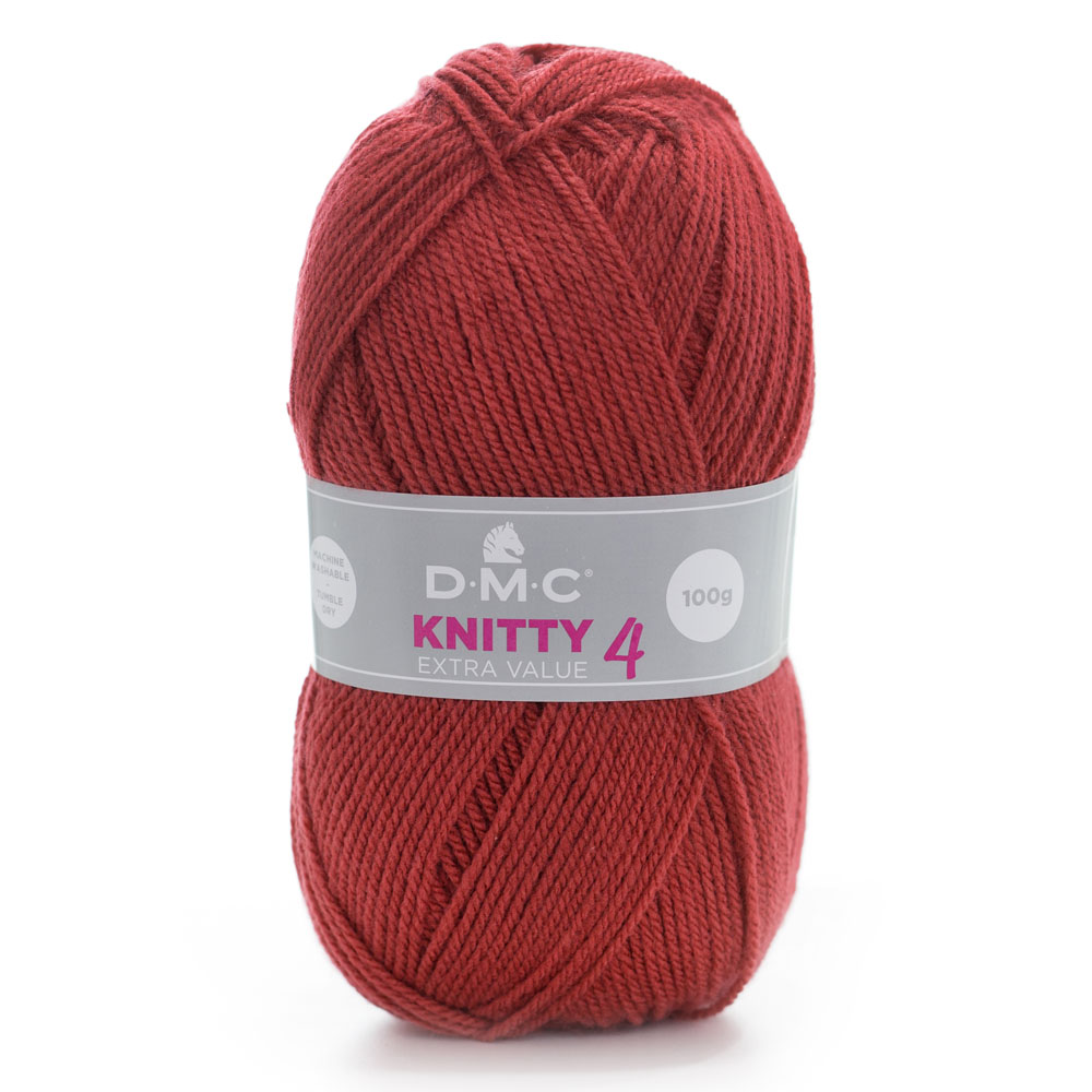 Cuộn len sợi đan tay AC , Acyrlic Yarn DMC Knitty 4