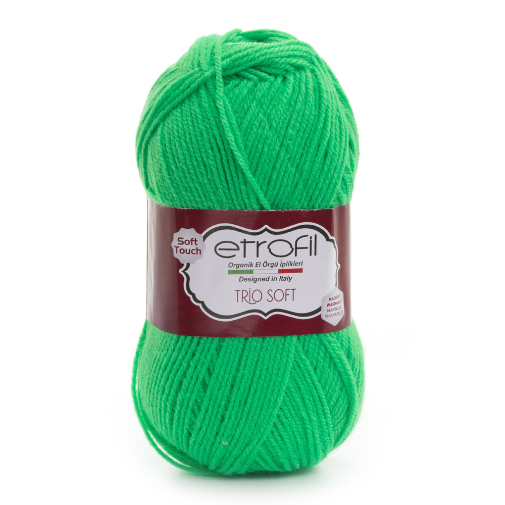 Cuộn len sợi Acrylic mềm xốp Etrofil Trio Soft Yarn