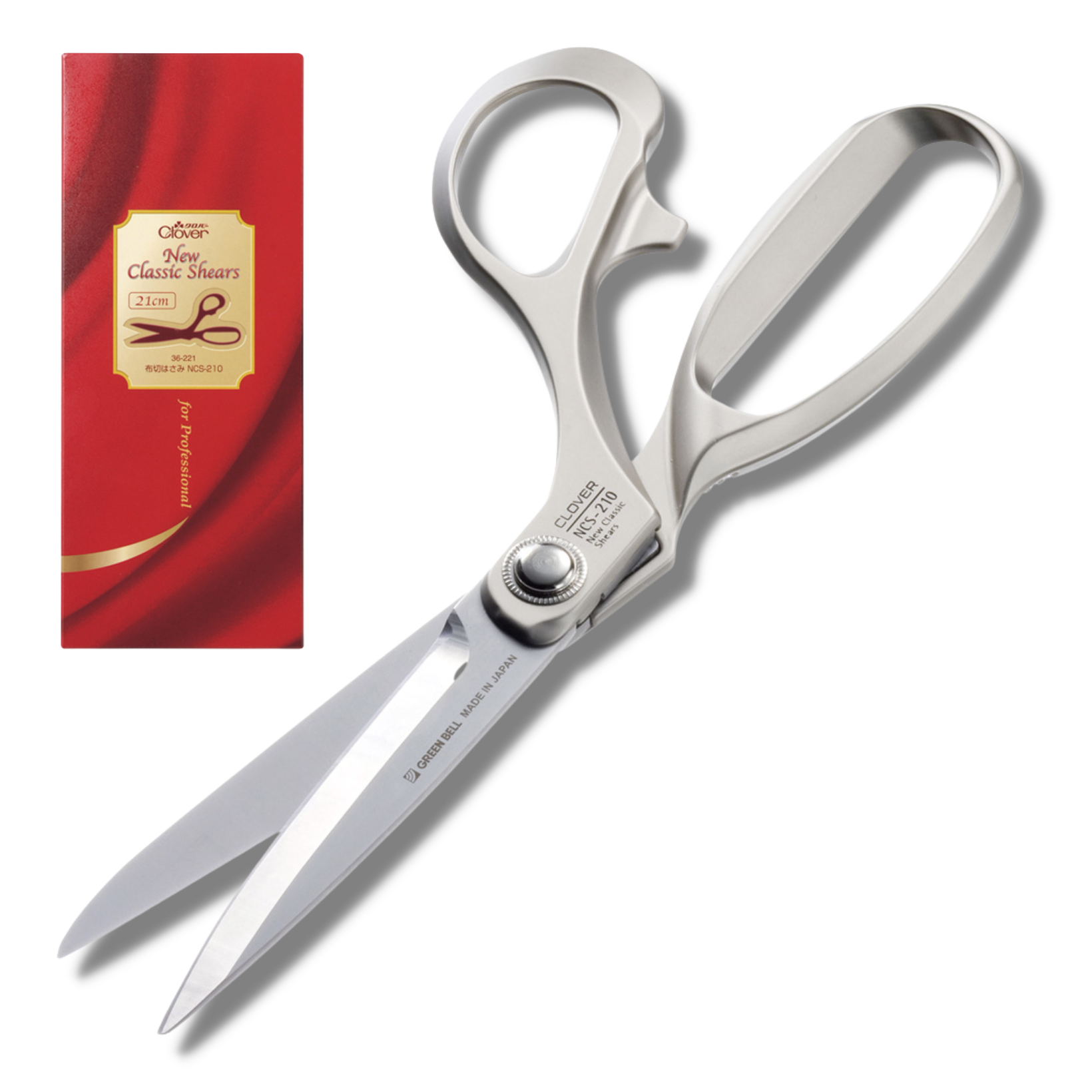 Kéo cắt vải thép không gỉ Clover New Classic Shears <NCS-210> 21cm