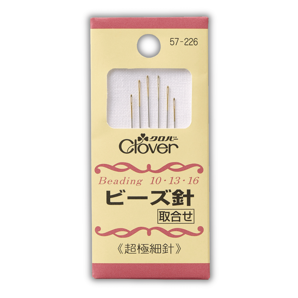 Kim thêu xâu đính hạt cườm Clover Beading Needles (6pcs/set) Art 57226