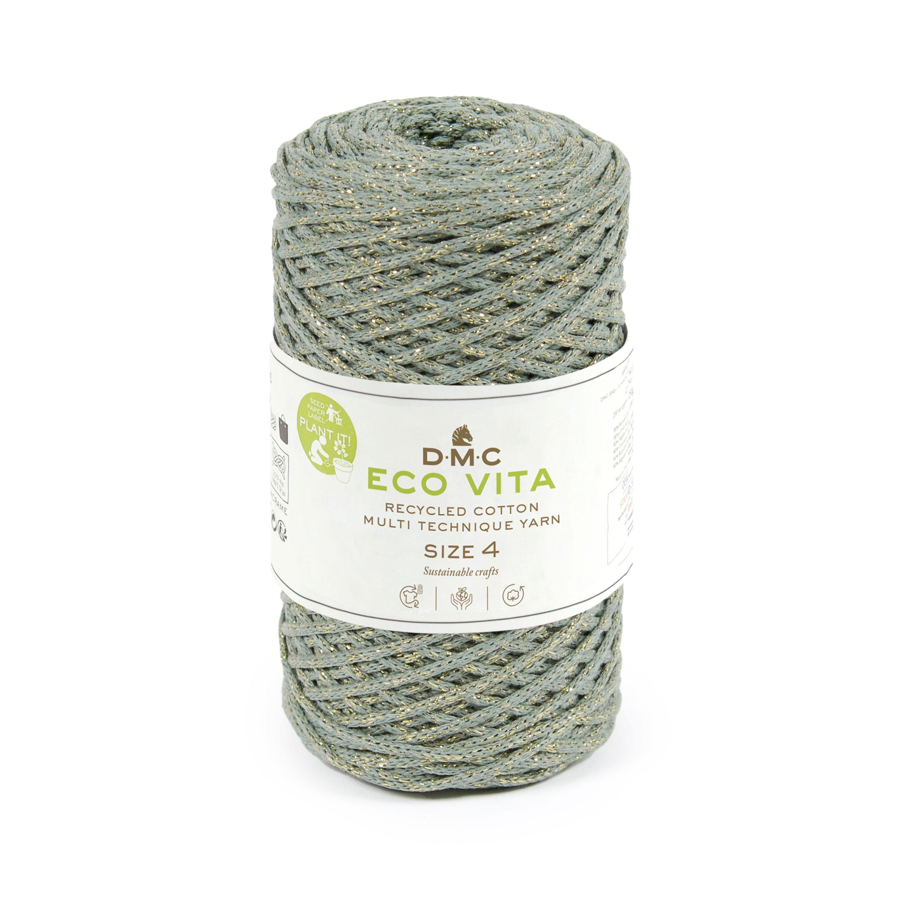  Cuộn sợi dệt DMC COTON RECYCLE ECO VITA 4MM METALLIC 4 PEL 25 Art 387