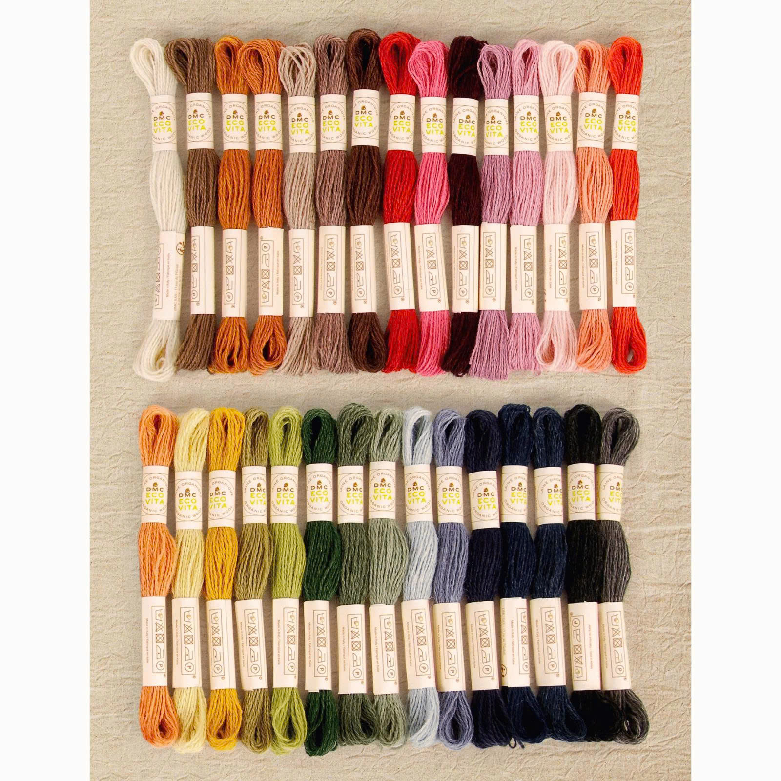  Set sợi len thêu DMC Eco Vita Naturally Dyed Wool Embroidery Thread - Starter Set