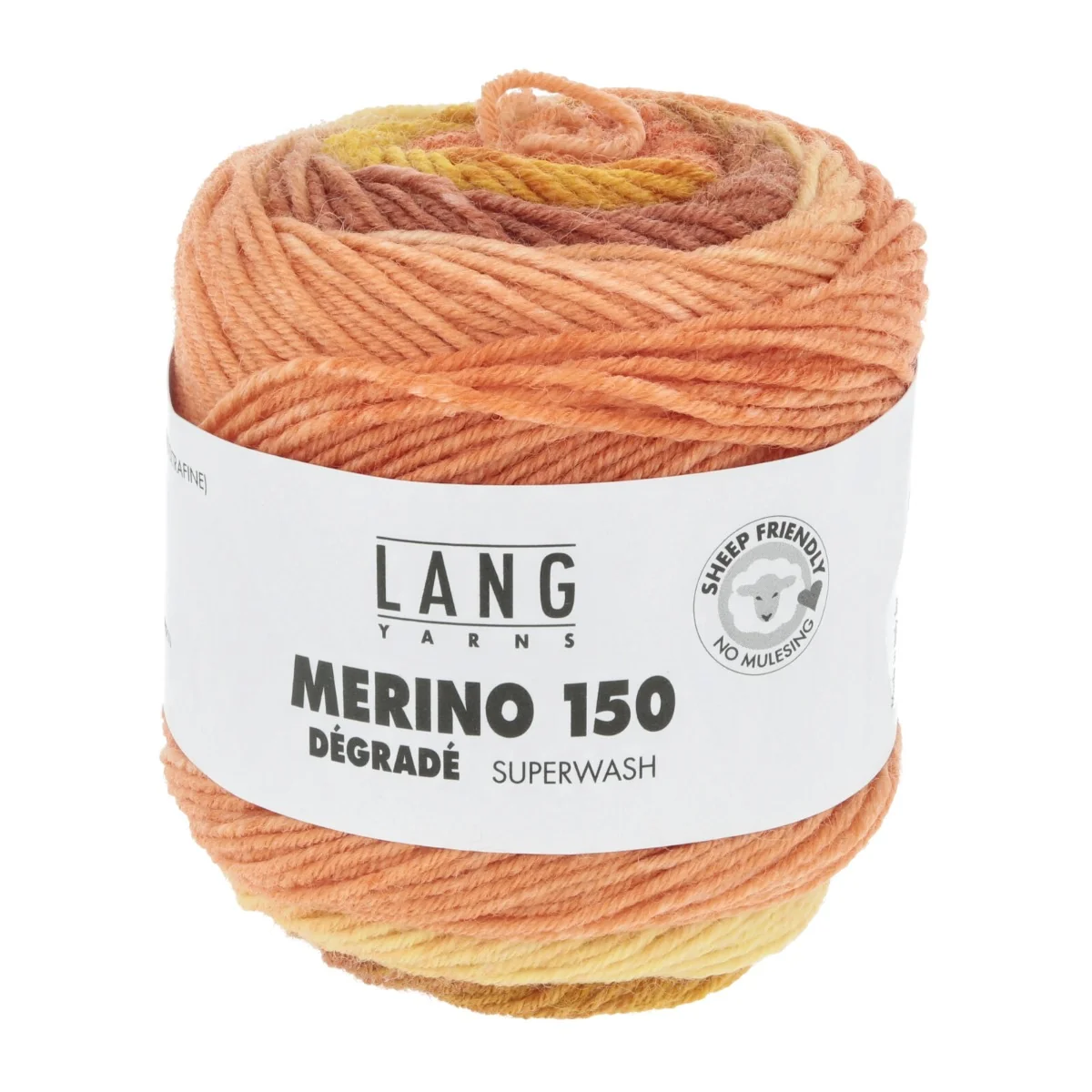 Cuộn Len Sợi Lông Cừu Nhiều Màu Yarn Wool Lang Merino 150 Dégradé art 40