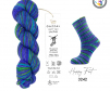 Cuộn len sợi loang nhiều màu bảy sắc cầu vòng Gazzal Happy Feet Yarn Wool Merino