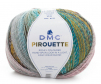 Cuộn len sợi đan tay loang nhiều màu AC , Acrylic DMC Pirouette 200gr Art 8131