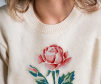 Hướng dẫn thêu Rose Easy Embroidery Pattern