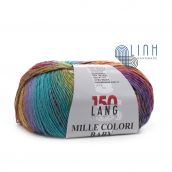 Cuộn Len Lông Cừu Loang Nhiều Màu Yarn Wool Lang Mille Colori Baby