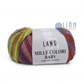 Cuộn Len Lông Cừu Loang Nhiều Màu Yarn Wool Lang Mille Colori Baby