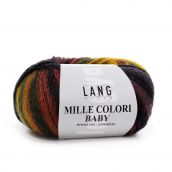 Cuộn Len Lông Cừu Loang Nhiều Màu Yarn Wool Lang Mille Colori Baby