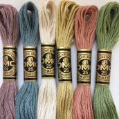 Chỉ thêu cotton DMC EMBROIDERY FLOSS 12 SKEINS 8M Art 117