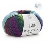 Cuộn Len Lông Cừu Loang Nhiều Màu Yarn Wool Lang Mille Colori Baby