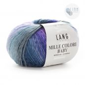 Cuộn Len Lông Cừu Loang Nhiều Màu Yarn Wool Lang Mille Colori Baby