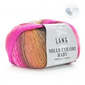 Cuộn Len Lông Cừu Loang Nhiều Màu Yarn Wool Lang Mille Colori Baby