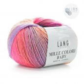 Cuộn Len Lông Cừu Loang Nhiều Màu Yarn Wool Lang Mille Colori Baby