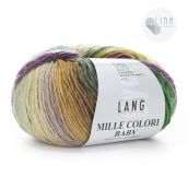 Cuộn Len Lông Cừu Loang Nhiều Màu Yarn Wool Lang Mille Colori Baby