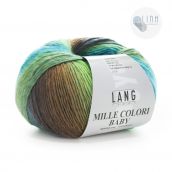 Cuộn Len Lông Cừu Loang Nhiều Màu Yarn Wool Lang Mille Colori Baby