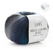 Cuộn Len Lông Cừu Loang Nhiều Màu Yarn Wool Lang Mille Colori Baby