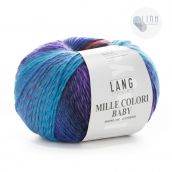 Cuộn Len Lông Cừu Loang Nhiều Màu Yarn Wool Lang Mille Colori Baby