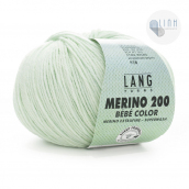 Cuộn Len Sợi Lông Cừu Yarn Wool Lang Merino 200 Bebe Color