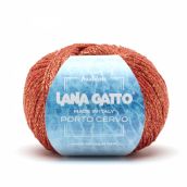 Cuộn len sợi cotton bóng pha kim tuyến Lana Gatto Porto Cervo