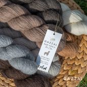 Cuộn len sợi lông cừu Merino pha lạc đà Alpaca màu tự nhiên không nhuộm Gazzal Baby Alpaca Pure Color