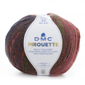 Cuộn len sợi đan tay loang nhiều màu AC , Acrylic DMC Pirouette 200gr Art 8131