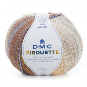 Cuộn len sợi đan tay loang nhiều màu AC , Acrylic DMC Pirouette 200gr Art 8131