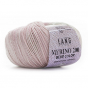 Cuộn Len Sợi Lông Cừu Yarn Wool Lang Merino 200 Bebe Color