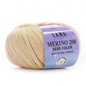 Cuộn Len Sợi Lông Cừu Yarn Wool Lang Merino 200 Bebe Color