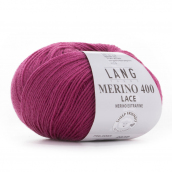 Cuộn len sợi lông cừu Yarn Wool Lang Merino Lace 400