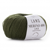 Cuộn len sợi lông cừu Yarn Wool Lang Merino Lace 400