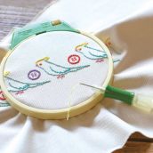 Kim thêu xù Clover Free Stitching Needle Art 57413 Punch Needle