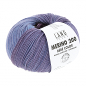 Cuộn Len Sợi Lông Cừu Yarn Wool Lang Merino 200 Bebe Color