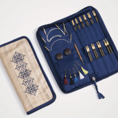 Bộ kim đan vòng bằng gỗ mun KnitPro Lantern Moon Heirloom Interchangeable Needle Set - 5